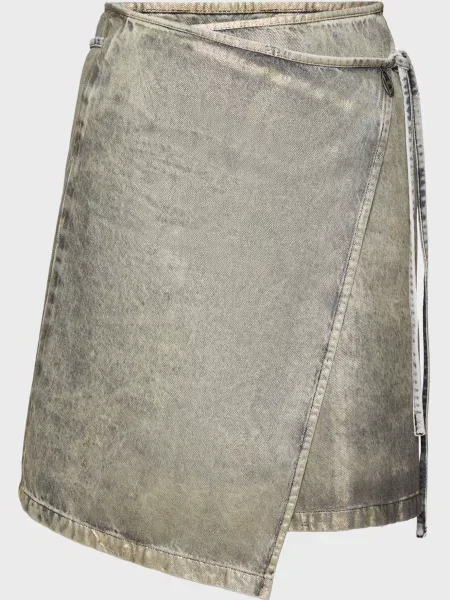 Джинсова спідниця Diesel срібна