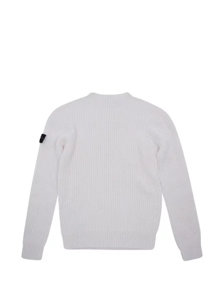 Sweter dziecięcy Stone Island biały