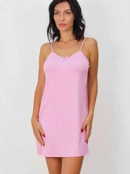 Короткая ночнушка рожева
