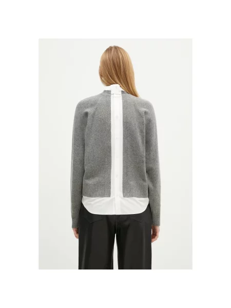 Dzianinowy sweter Undercover szary