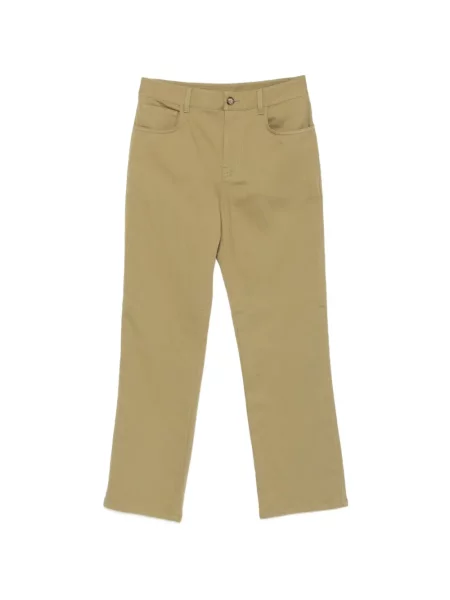 Pantaloni Moschino Jeans cu autograf verde