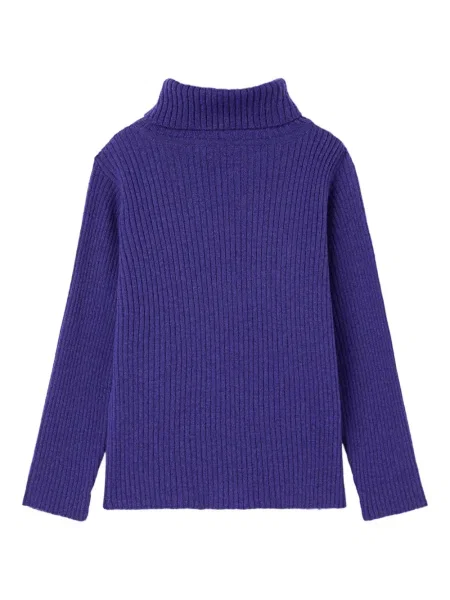 Sweter z golfem dziecięcy Pucci fioletowy