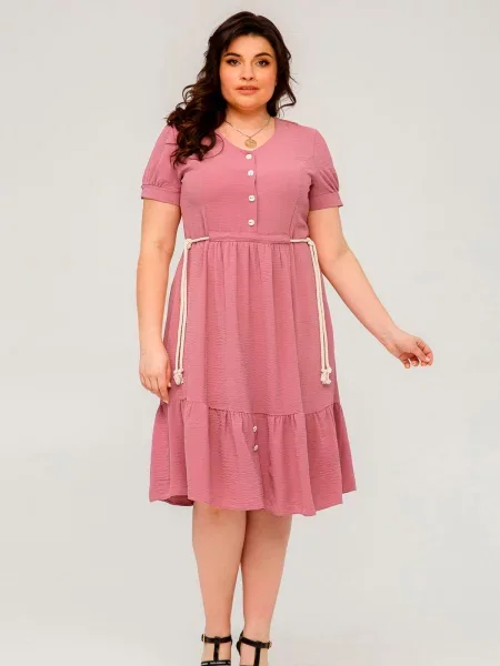 Сукня міді All Posa лавандовий віскоза/поліестер