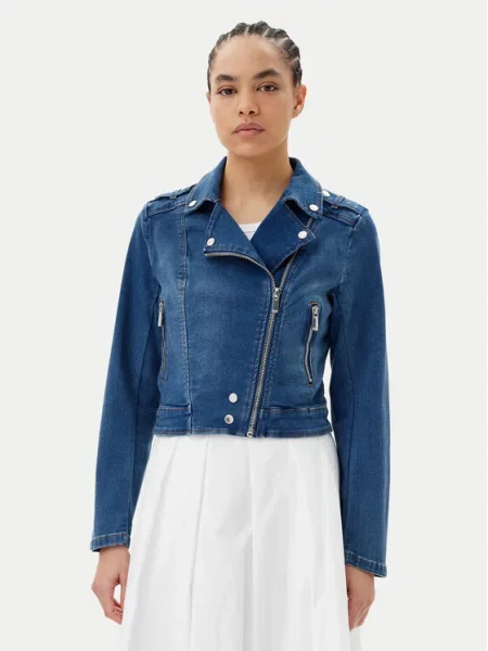 Morgan Kurtka jeansowa niebieski