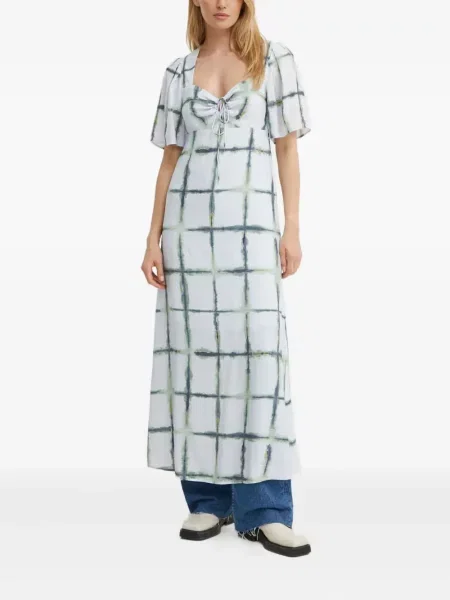 Rochie maxi Munthe cu imagine de costum alb