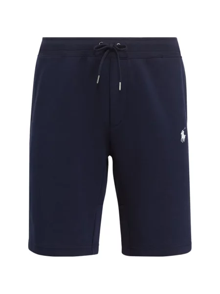 Fleece polo Polo Ralph Lauren με κέντημα με λαιμόκοψη v κόκκινο