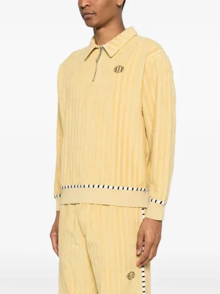 Tricou polo Bode cu dungi galben