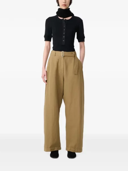 Cu centură pantaloni Studio Nicholson maro