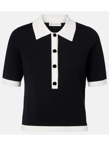Polo Nina Ricci tricotate negru
