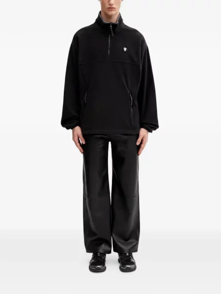 Суичър с цип Aape By *a Bathing Ape® с автограф черно