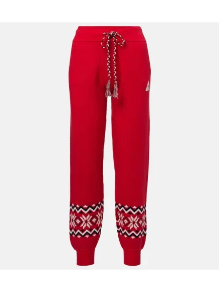 Pantaloni de trening The Upside cu broderie roșu
