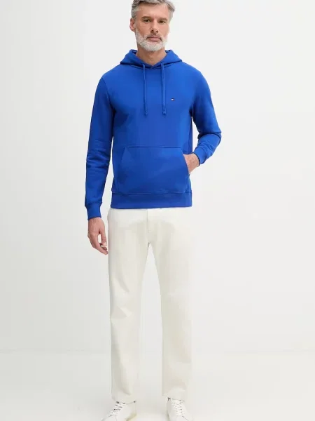 Tommy Hilfiger mikina s kapucňou pánska modrá