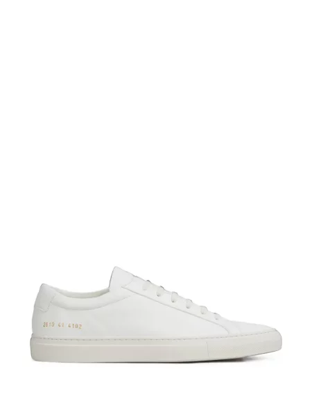 Sneakerși Common Projects cu șireturi din piele alb