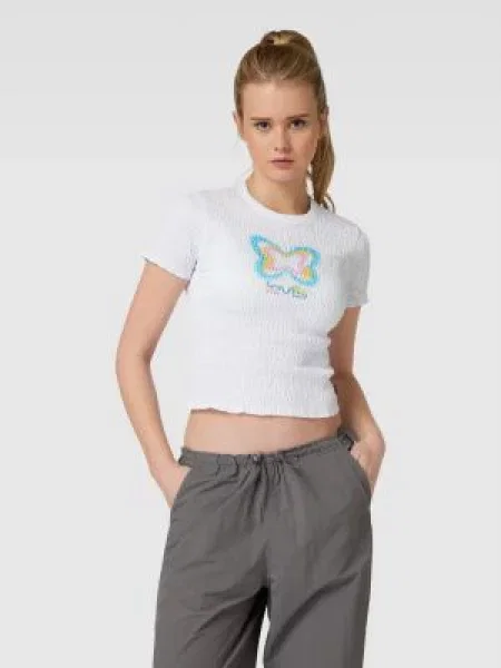 T-shirt z nadrukiem z logo Levi's biała