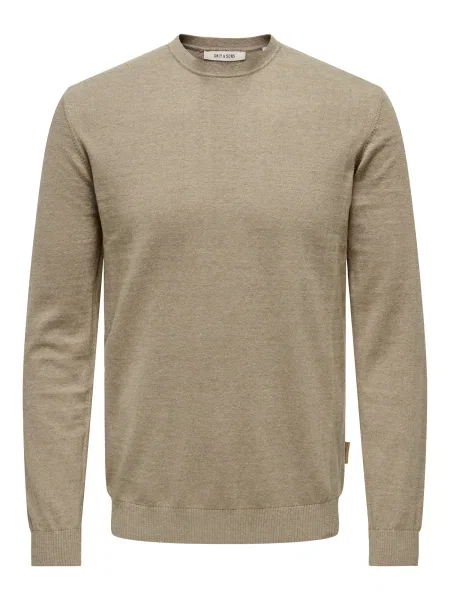 Only & Sons Pulover ONSLoui închis bej