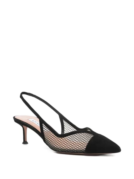 Pantofi cu toc Aquazzura slingback negru