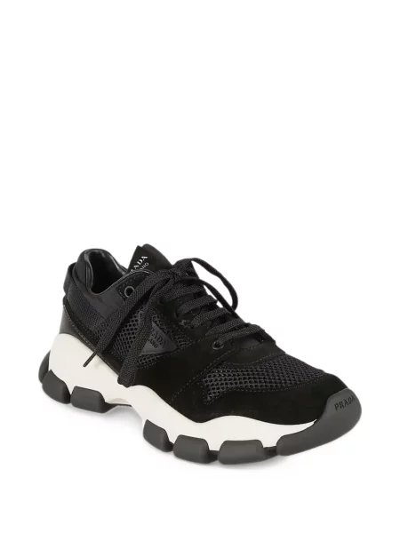 Sneakersy Prada zamszowe czarne