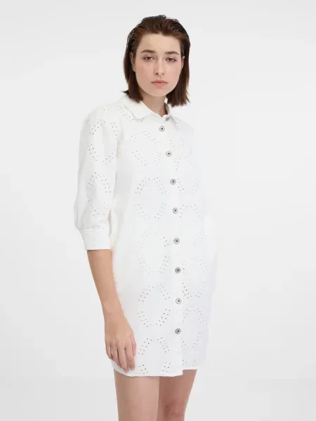 Sukienka jeansowa Orsay biała