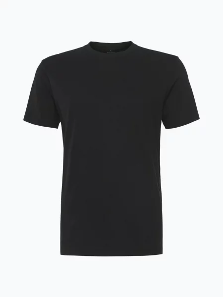 Ragman T-shirty pakowane po 2 szt. Mężczyźni jednolity S czarny