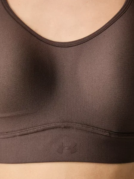 Under Armour спортен сутиен Infinity кафяво