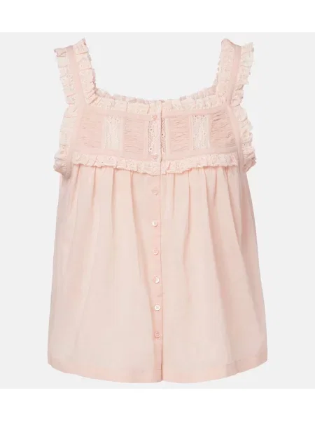 Top Dôen din dantelă roz