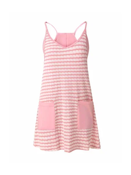 Imily Bela Haljina svijetloroza bijela