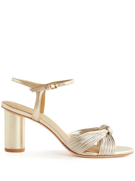 Sandale Reformation din piele auriu