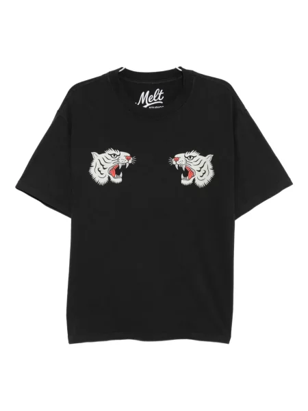Tricou Melt cu dungi de tigru negru