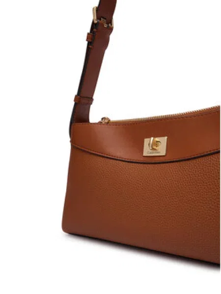 Torbica Calvin Klein Mix Media Shoulder Bag smeđa