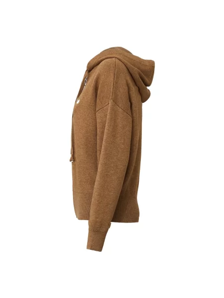 Sweter Isabel Marant z kapturem brązowy