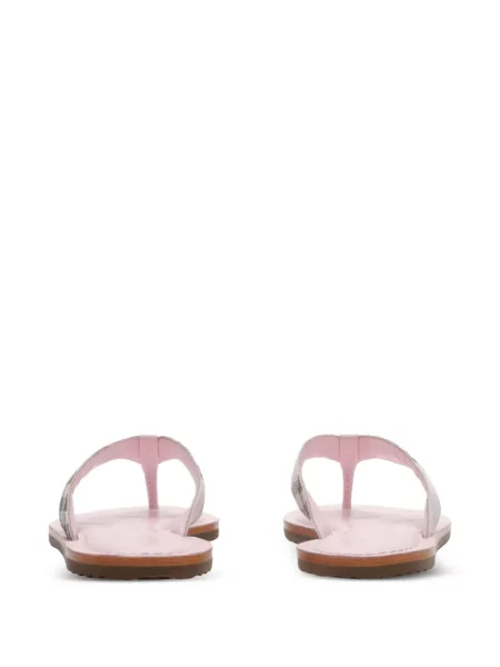Kockás szandál Burberry rózsaszín
