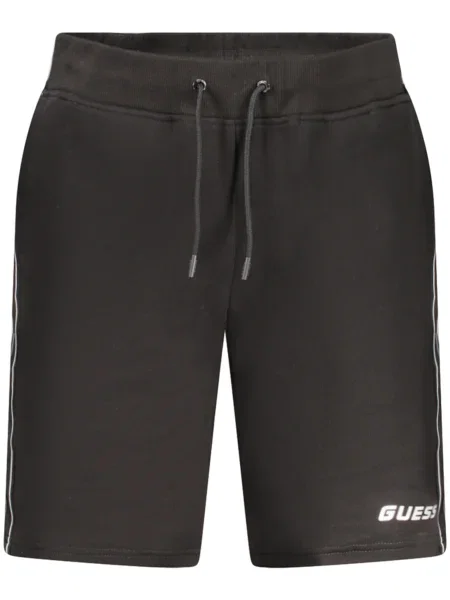 Pantaloni Guess Jeans scurte negru