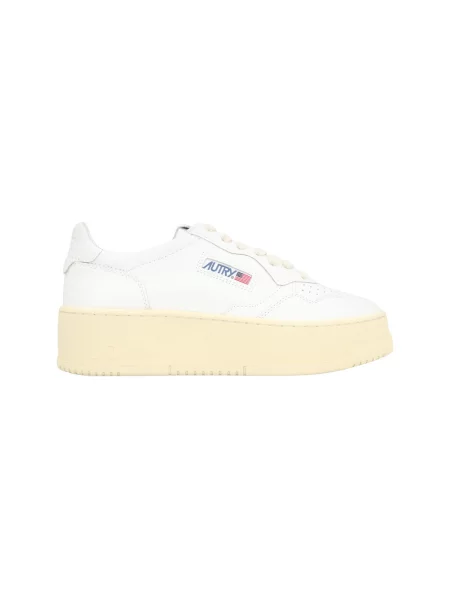 AUTRY sneakers din piele Platform alb