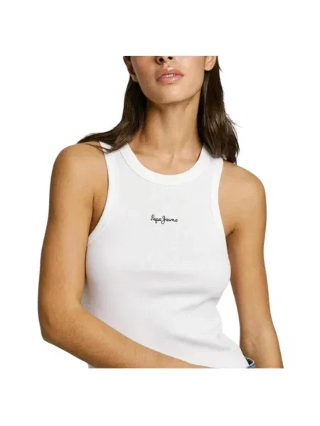 Top Pepe Jeans alb
