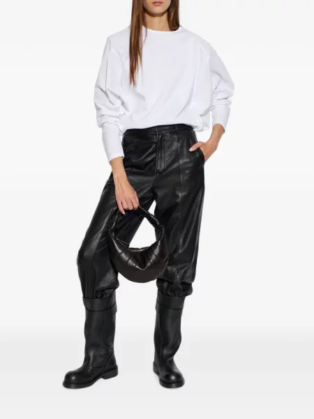 Lung tricou Iro cu volane alb