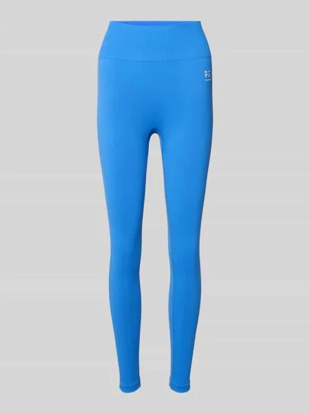 Legginsy z wysokim stanem z logo P.e Nation niebieskie