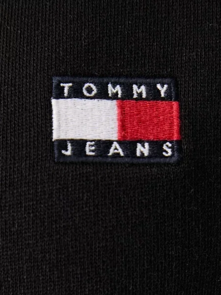 Суичър с качулка Tommy Jeans черно