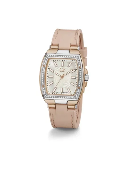 Zegarek Guess skórzany żółty