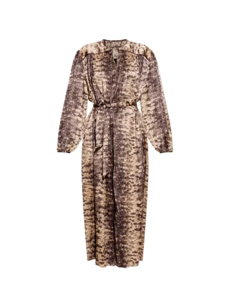 Rochie Isabel Marant de mătase maro