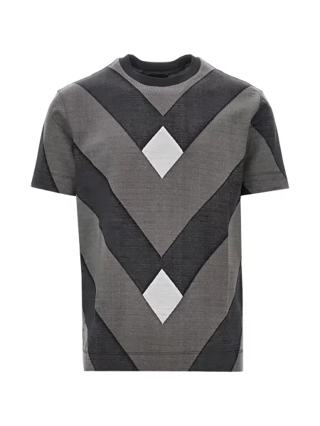 Tricou Emporio Armani tricotate gri