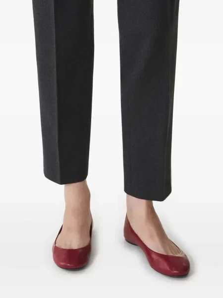 Balerini Lanvin din piele roșu