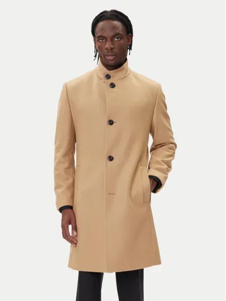 HUGO Volneni plašč bež