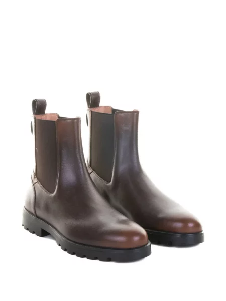 Botine Santoni din piele maro