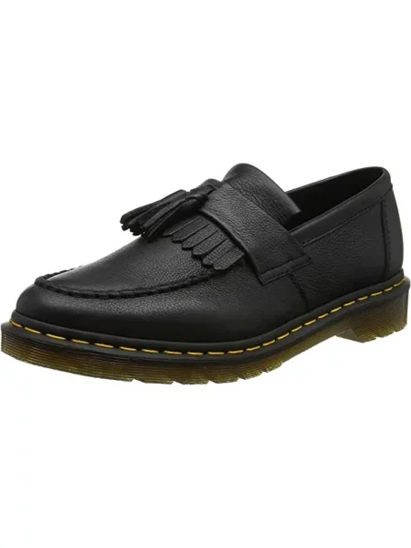 Loafersy Dr. Martens skórzane czarne