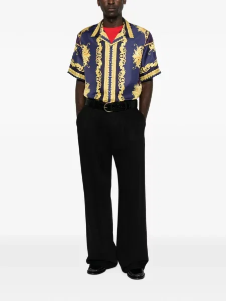 Scurt cămașă Versace cu imagine violet