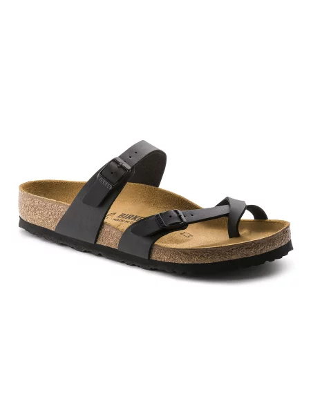 Birkenstock Mayari Birko-Flor Black Regular Fit Unisex Sandały Birkenstock Size: czarny