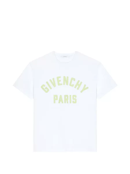 Tricou Givenchy cu broderie alb