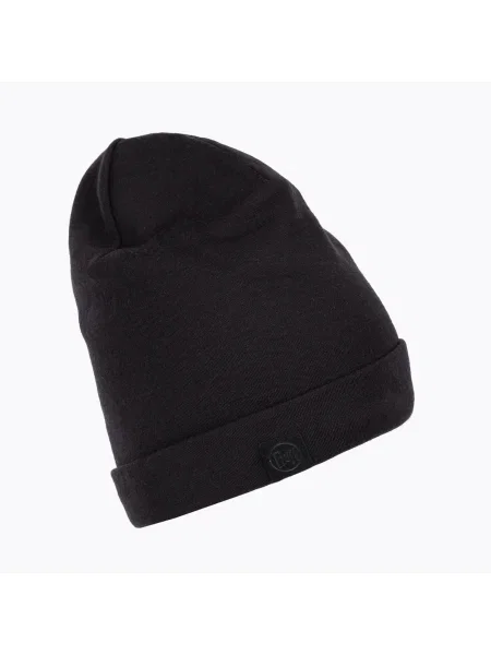 Buff Čiapka Heavyweight Merino Wool Hat čierna