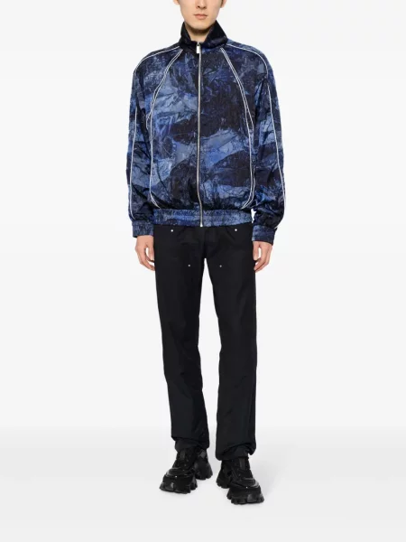 Žakárová větrovka Off-white bílá