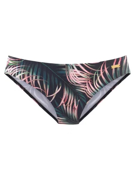LASCANA Slip costum de baie / verde / roz negru